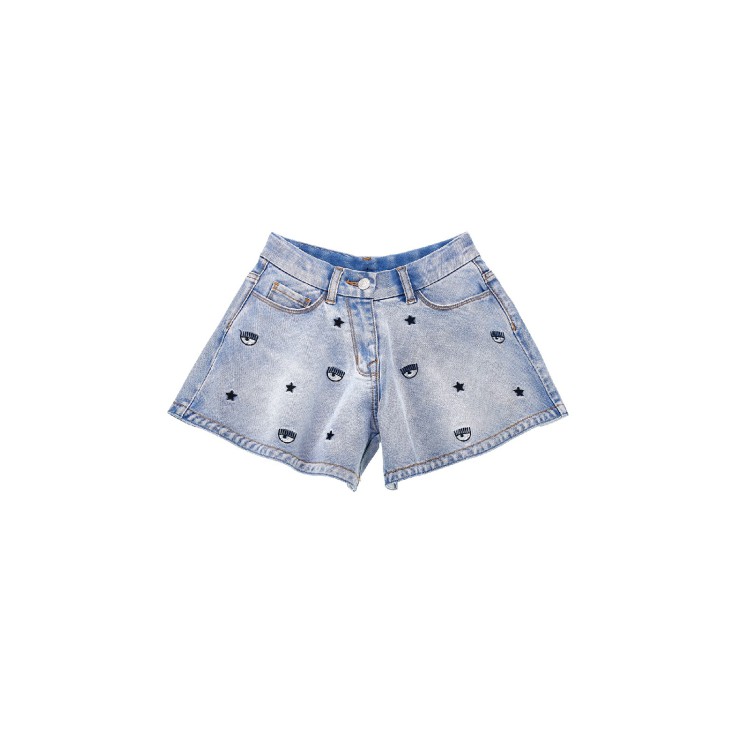 CHIARA FERRAGNI Pantaloncini jeans bambina