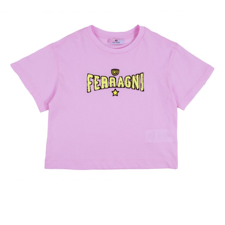 CHIARA FERRAGNI T-shirt rosa bambina