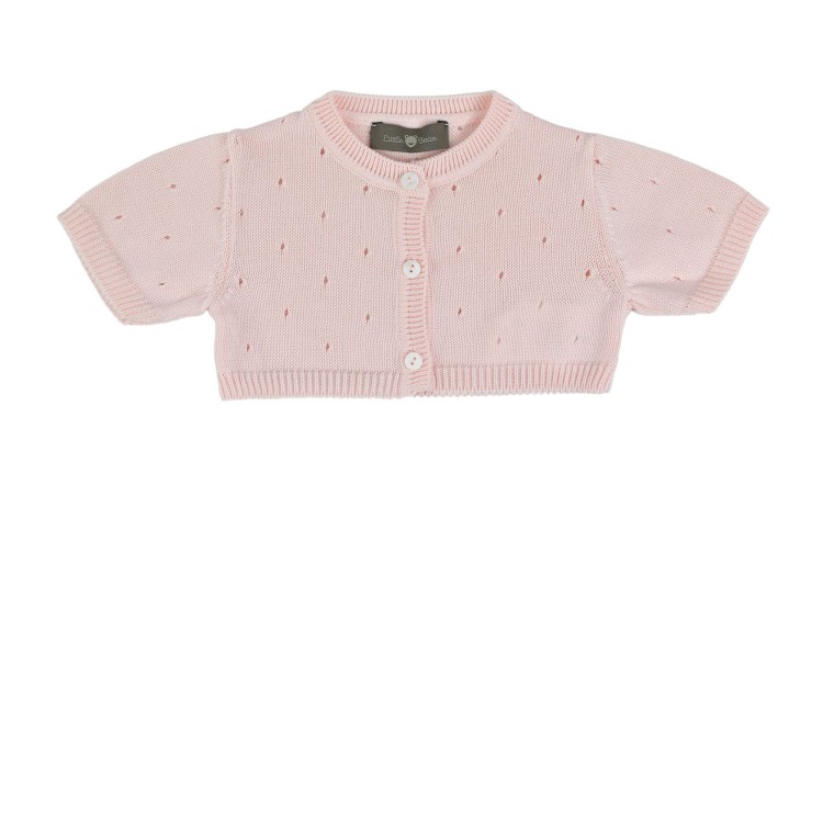 LITTLE BEAR Giacca in cotone cipria neonata