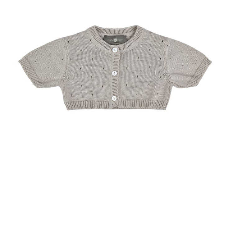 LITTLE BEAR Giacca in cotone grigia neonata