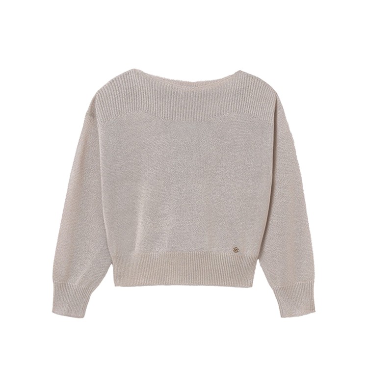 MAYORAL Maglioncino beige a maglia fine bambina