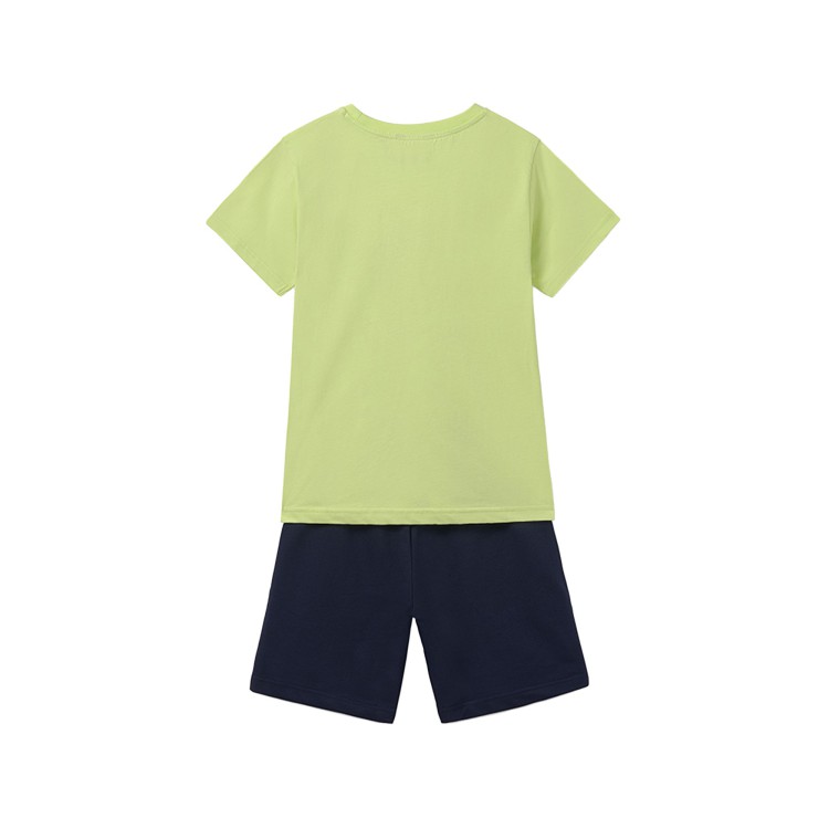 MAYORAL Set 2 pezzi verde acido con stampa bambino