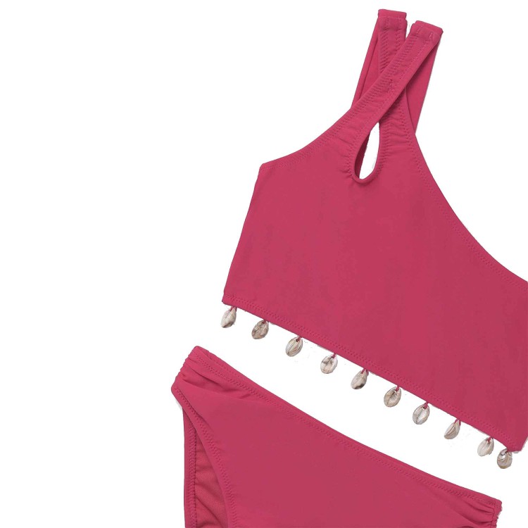 MAYORAL Bikini lampone con conghiglie bambina