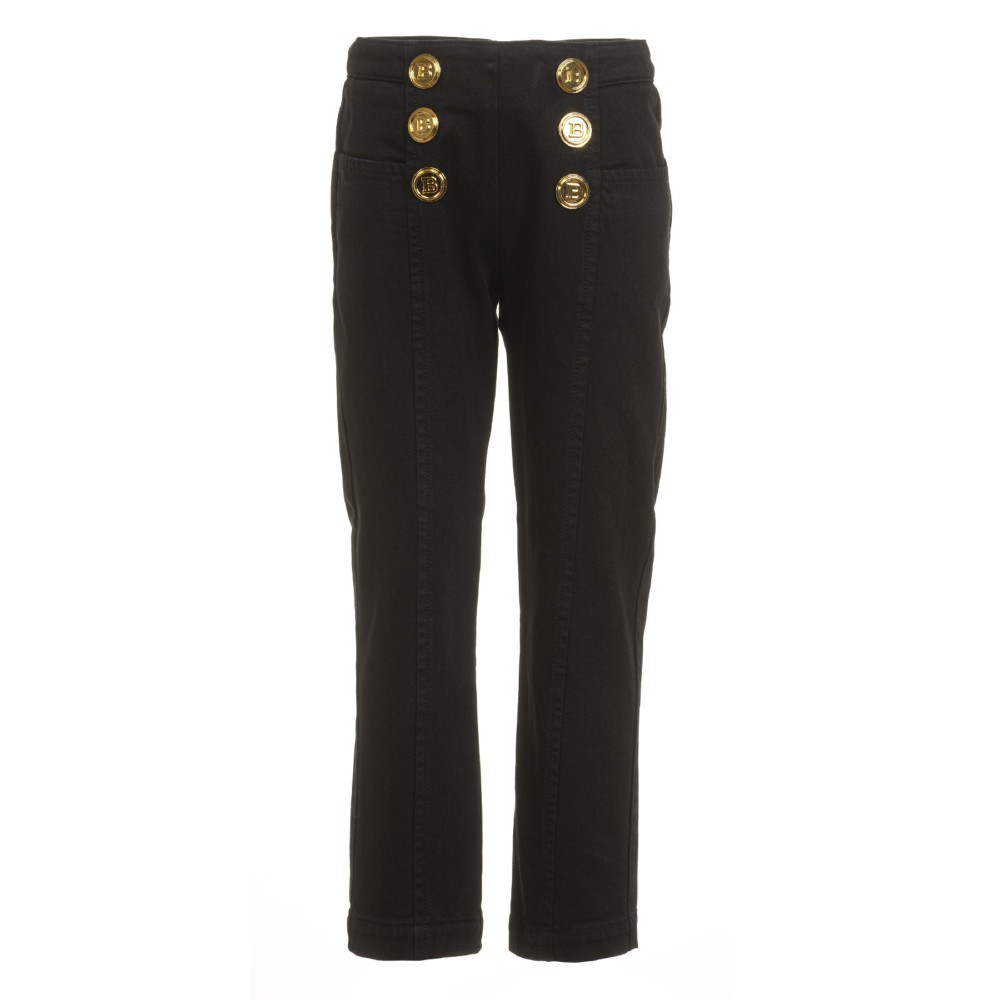 BALMAIN Pantalone nero con...