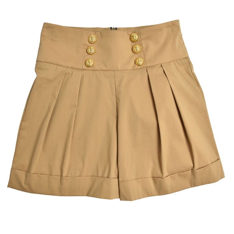 BALMAIN Pantaloncini beige bambina