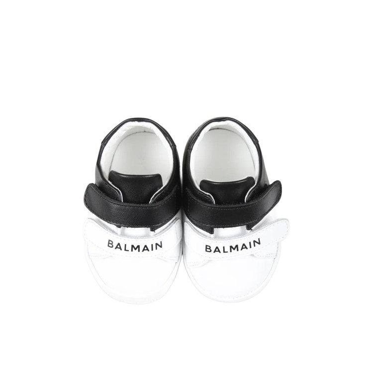 BALMAIN Sneakers bianche e nere neonato