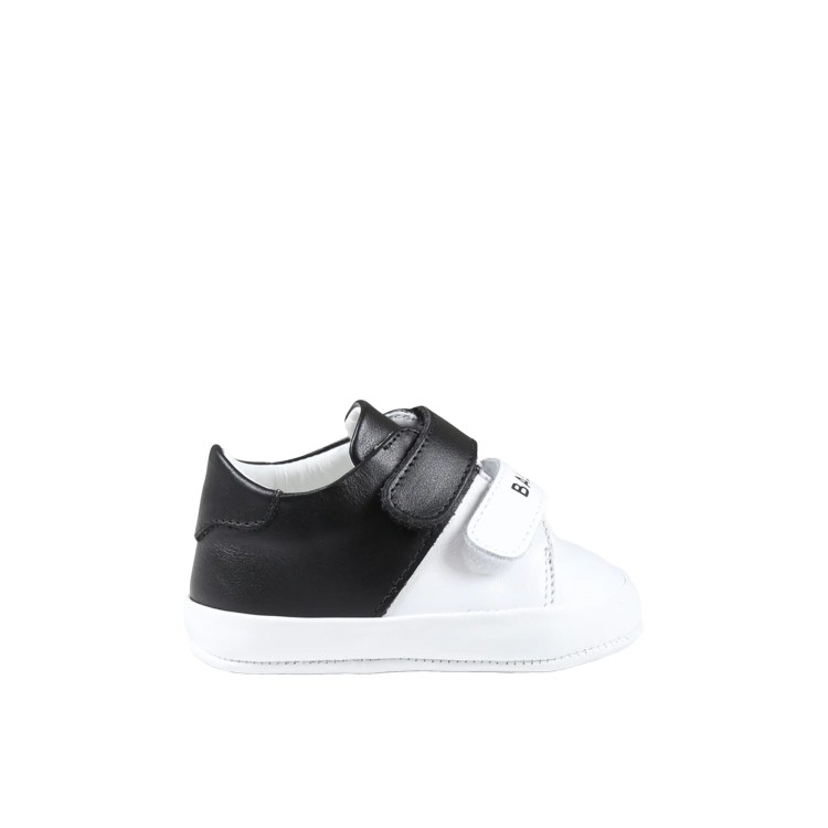 BALMAIN Sneakers bianche e nere neonato