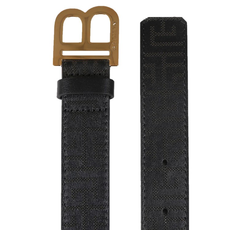 BALMAIN Cintura nera in pelle bambina