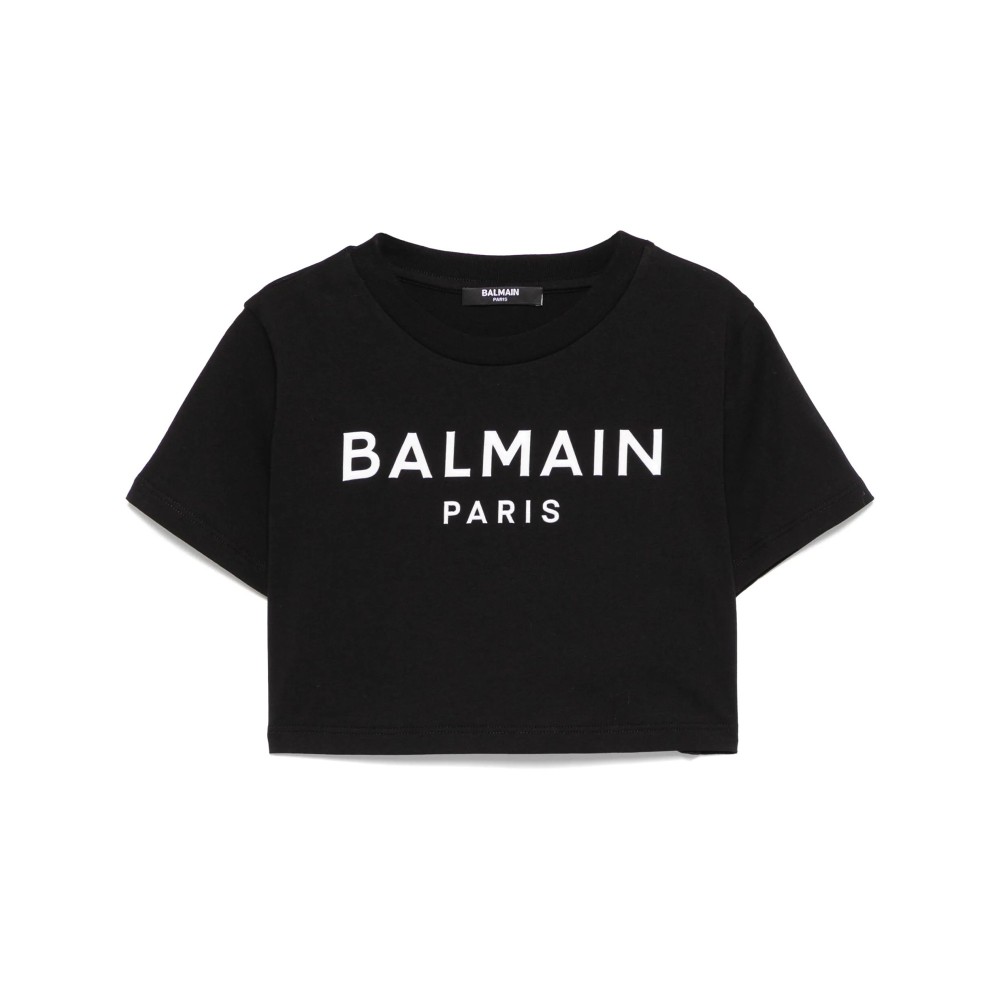 BALMAIN T-shirt nera...