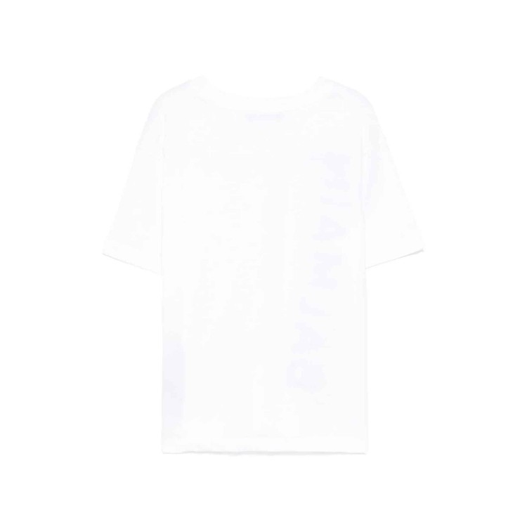 BALMAIN T-shirt bianca con stampa logo frontale bambini