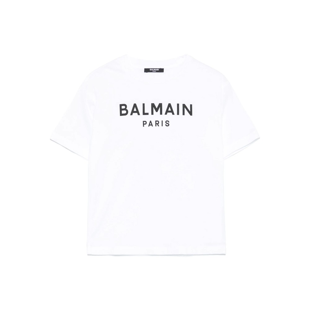 BALMAIN T-shirt bianca con...
