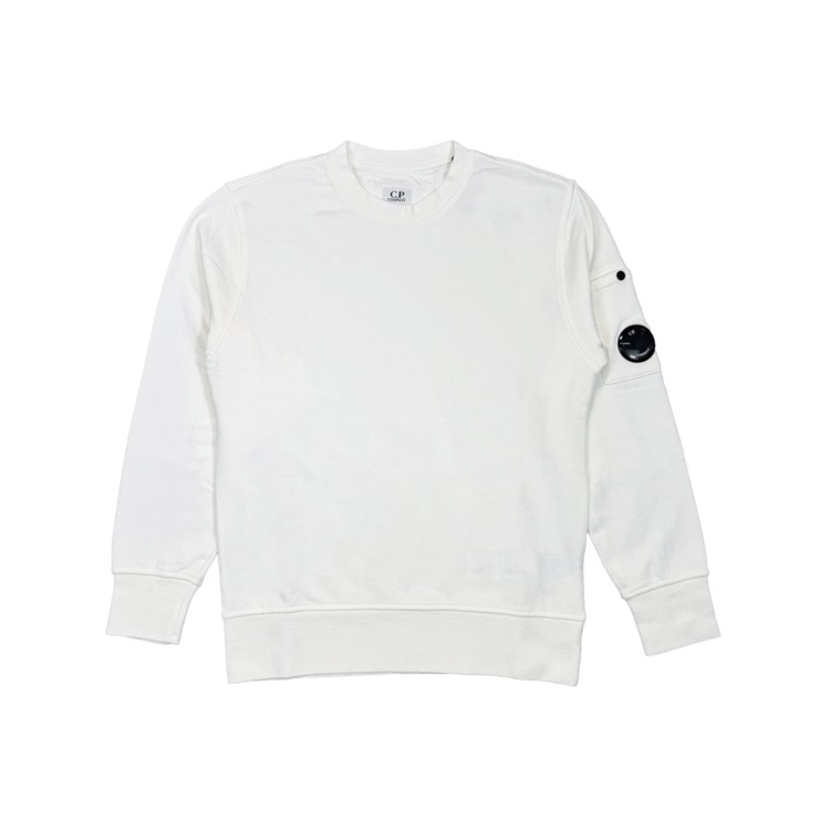 C.P. COMPANY Felpa bianca girocollo Lens bambini
