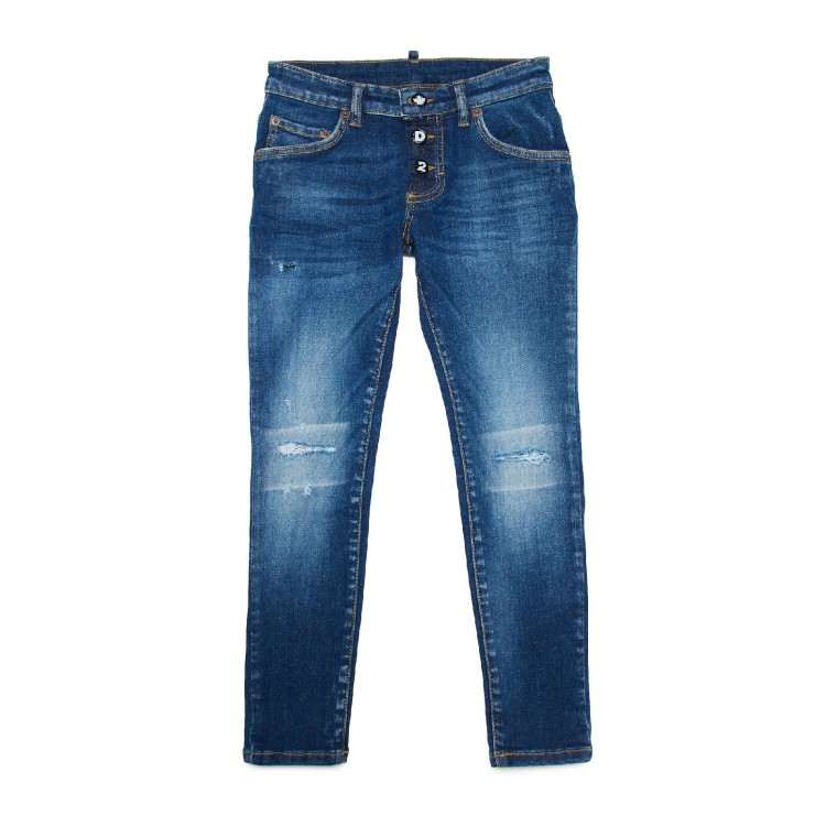 DSQUARED D2P118BLM SKATER JEAN PANTALONI.BLUE DENIM