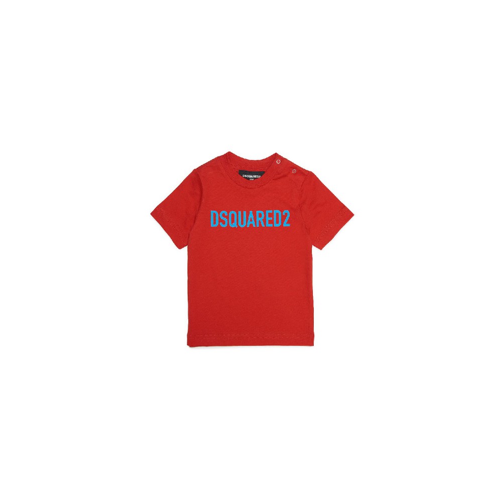 DSQUARED T-shirt rossa neonato