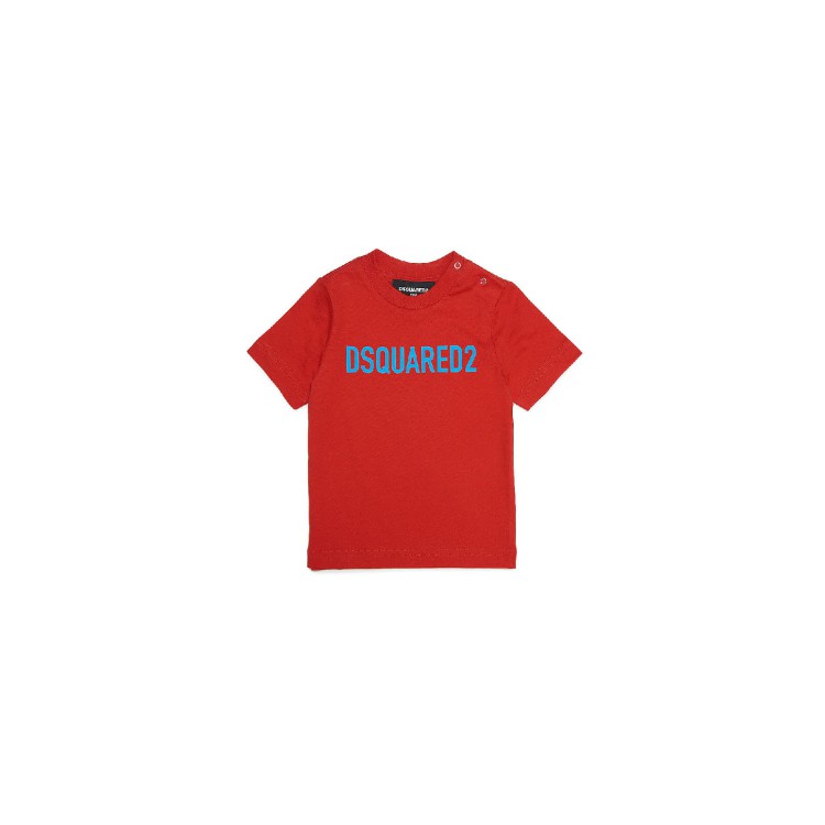 DSQUARED T-shirt rossa neonato