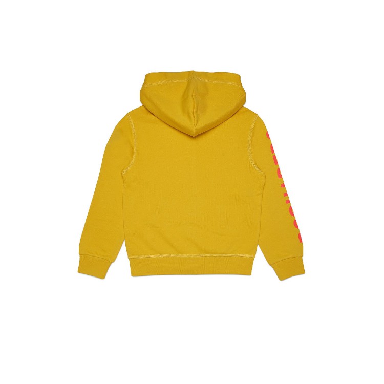 DSQUARED Felpa giallo ocra bambina