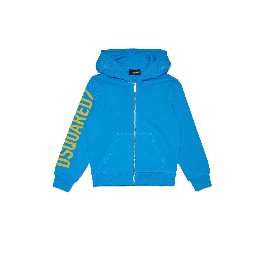 DSQUARED Felpa azzurra bambino