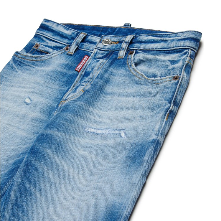 DSQUARED Jeans lavaggio medio con strappi bambini