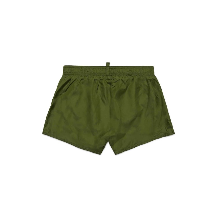 DSQUARED Costume da bagno verde con stampa bambino