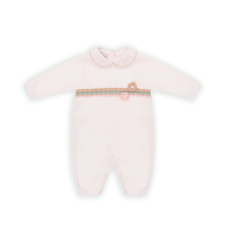 MARLU' Tutina bianca e multicolore neonata