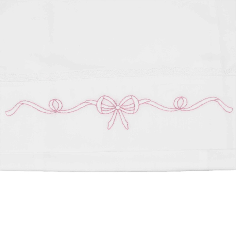 MARLU' Set lenzuolino con fiocco melograno neonata