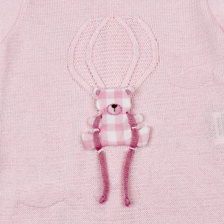 MARLU' Tutina rosa orsetto neonata