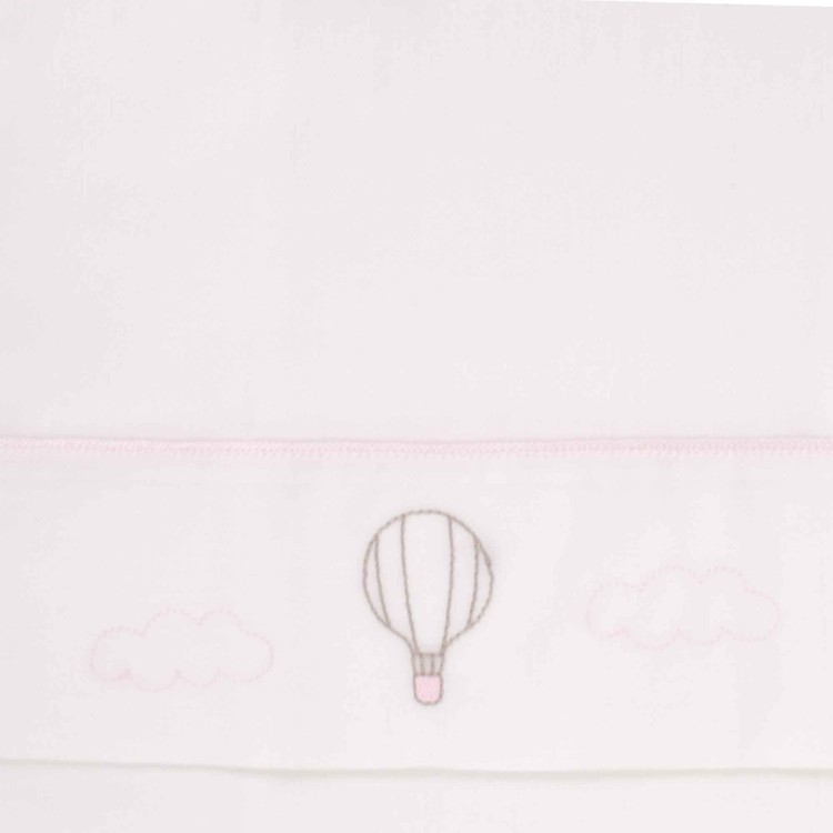MARLU' Set lenzuolino con mongolfiera rosa neonata