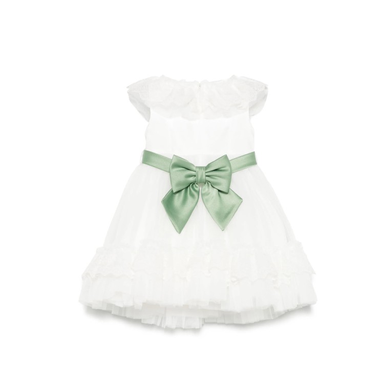 COLORI CHIARI Abito bianco elegante neonata