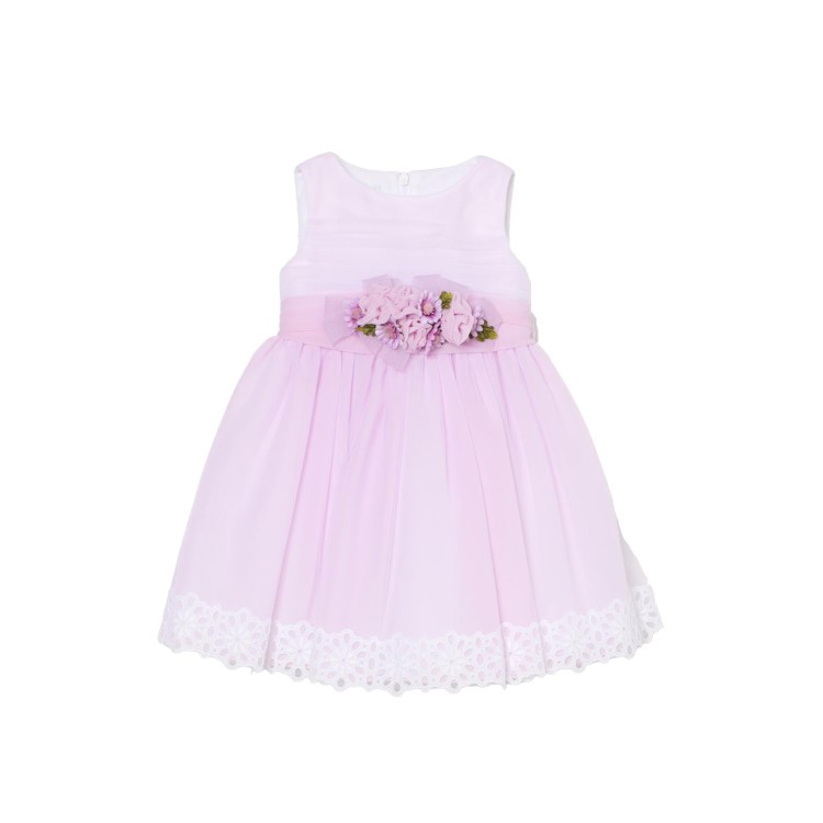 COLORI CHIARI Abito lilla con dettaglio floreale neonata