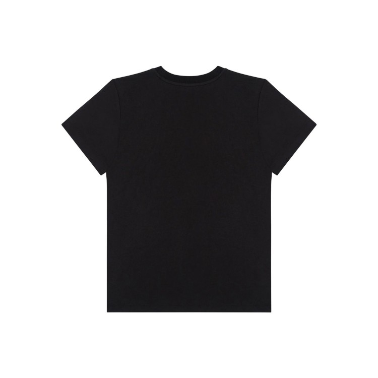 MOSCHINO T-shirt nera con stampa Teddy bambino