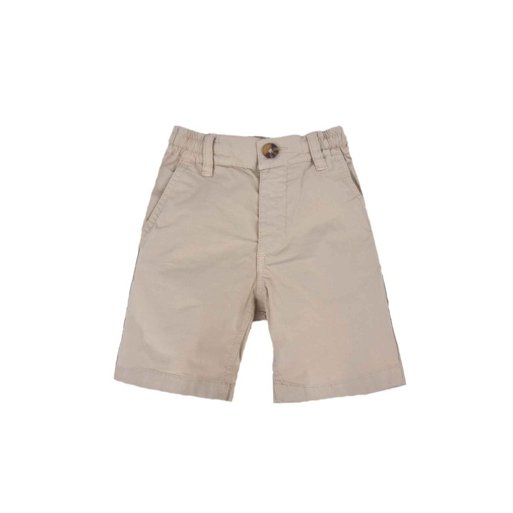 SAINT BARTH Bermuda beige in cotone bambino
