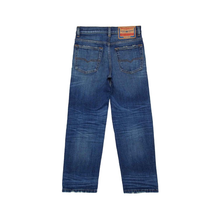 DIESEL Jeans blu scuro slavati cinque tasche bambino