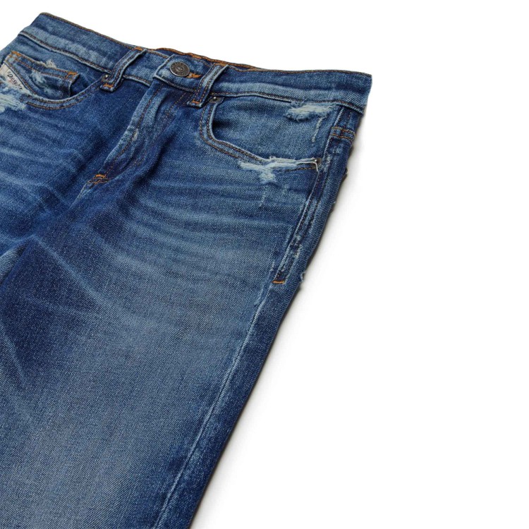 DIESEL Jeans blu scuro slavati cinque tasche bambino