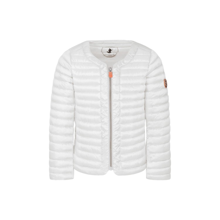 SAVE THE DUCK Piumino bianco trapuntato bambina