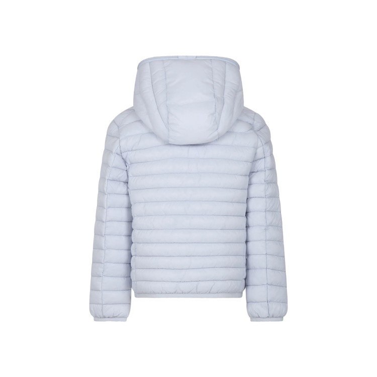 SAVE THE DUCK Piumino celeste in nylon trapuntato bambino