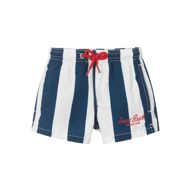 SAINT BARTH Costume a righe blu navy bambino