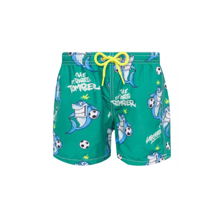 SAINT BARTH Costume verde Shark Bomber bambino