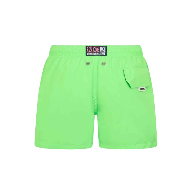 SAINT BARTH Costume verde fluo Pantone bambino