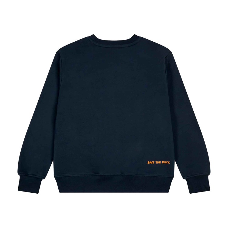 SAVE THE DUCK Felpa blu navy girocollo bambini