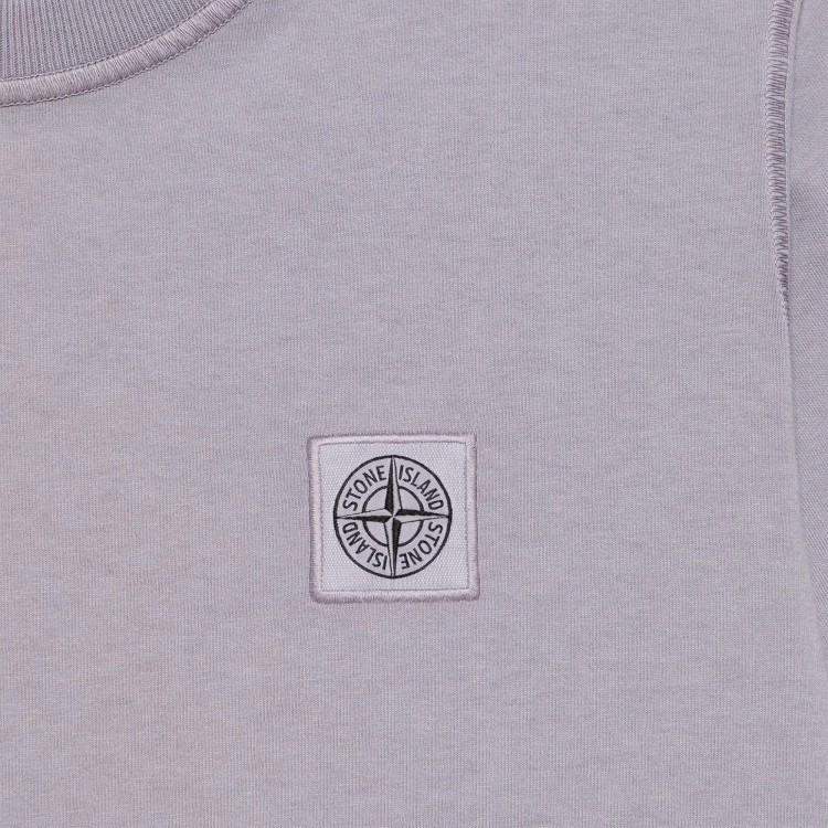 STONE ISLAND T-shirt glicine con logo bambini