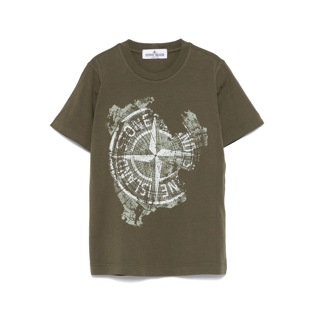 STONE ISLAND T-shirt verde...
