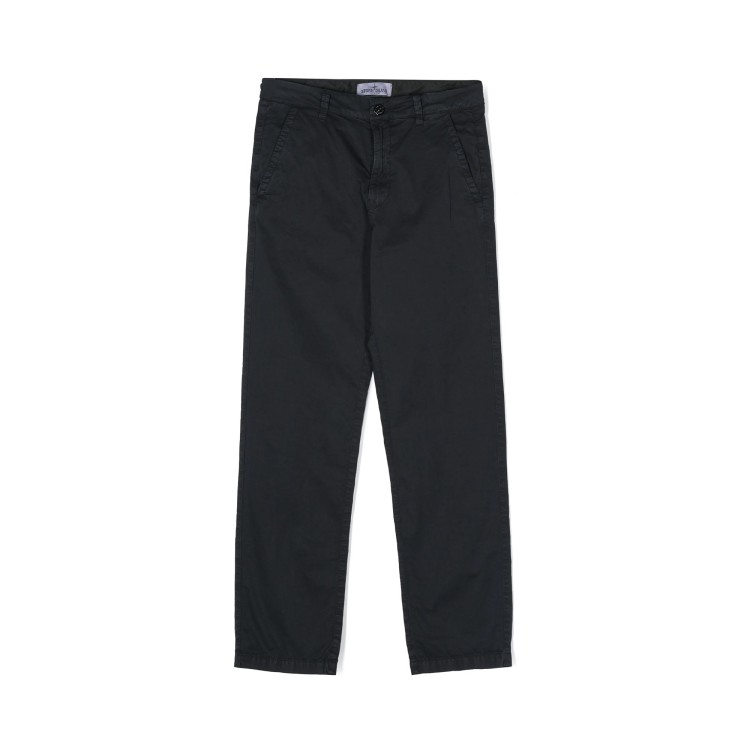 STONE ISLAND Pantaloni regular blu navy bambino