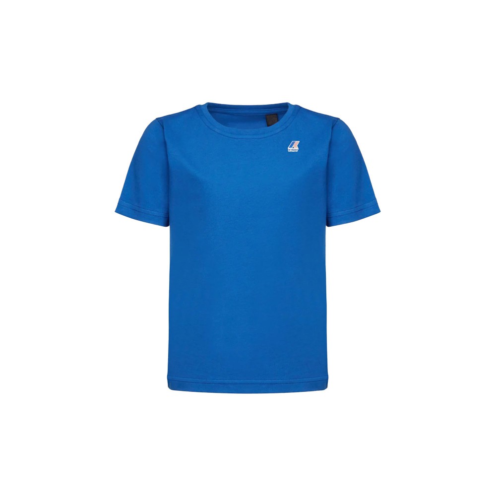 K-WAY T-shirt azzurra con...