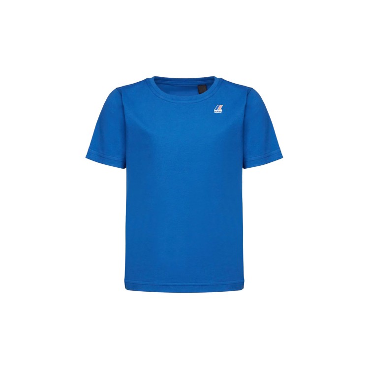 K-WAY T-shirt azzurra con logo bambini