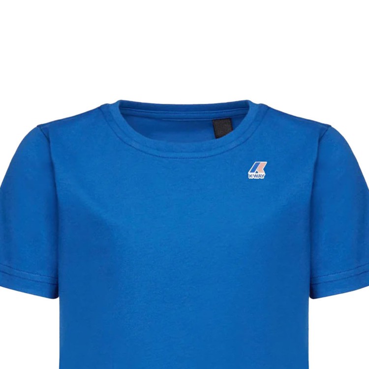 K-WAY T-shirt azzurra con logo bambini