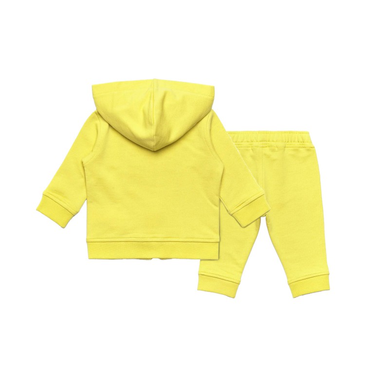 K-WAY Set lime felpa e pantaloni neonati