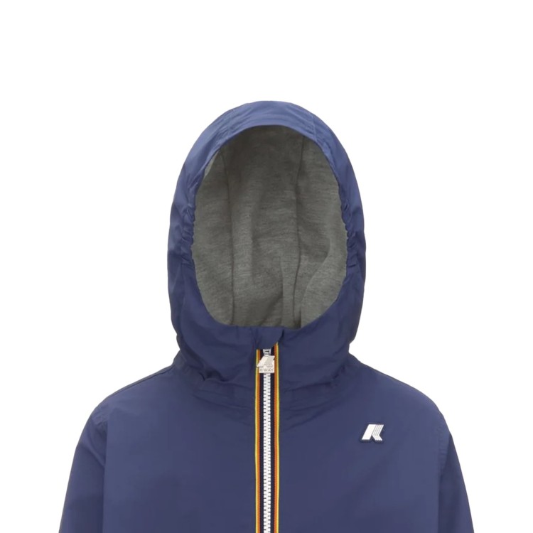 K-WAY Giacca blu antivento foderata bambini