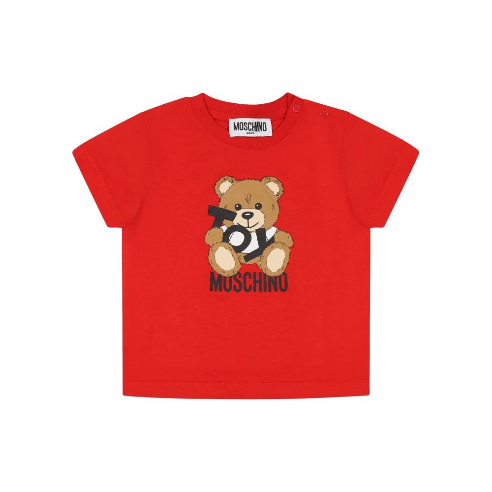MOSCHINO T-shirt rossa con...
