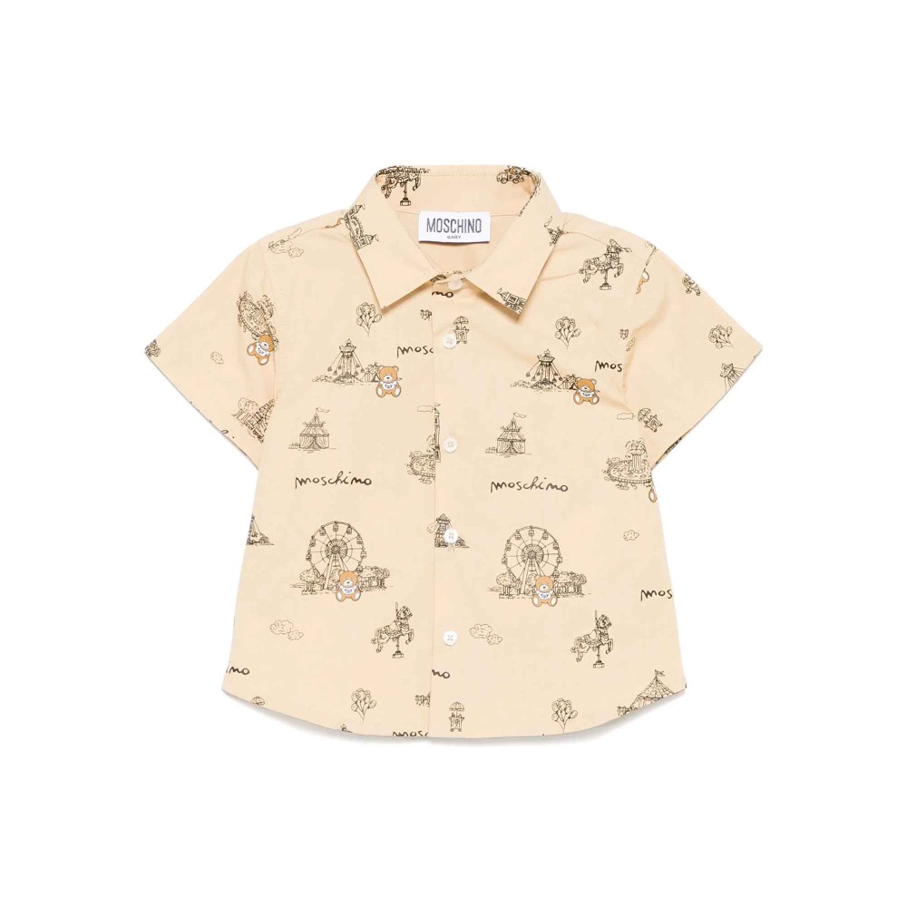 MOSCHINO Camicia beige con...