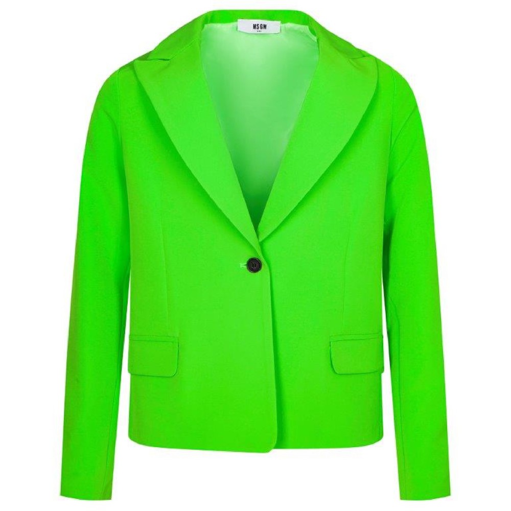 MSGM Blazer verde fluo bambina
